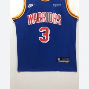 Nike Blue and Red Warriors Game Jersey